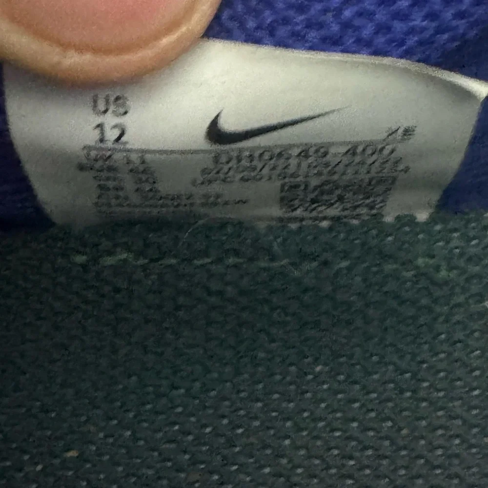 Nike Trail Running Shoes Mens Size 12 Blue Yellow Air Zoom Athletic Trail